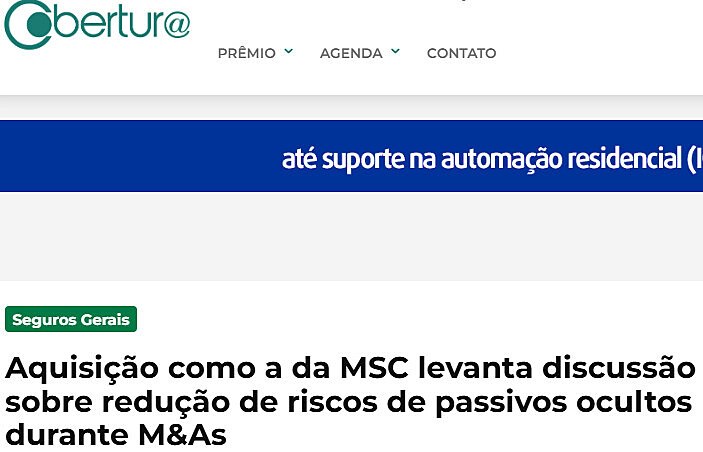 Aquisio como a da MSC levanta discusso sobre reduo de riscos de passivos ocultos durante M&As